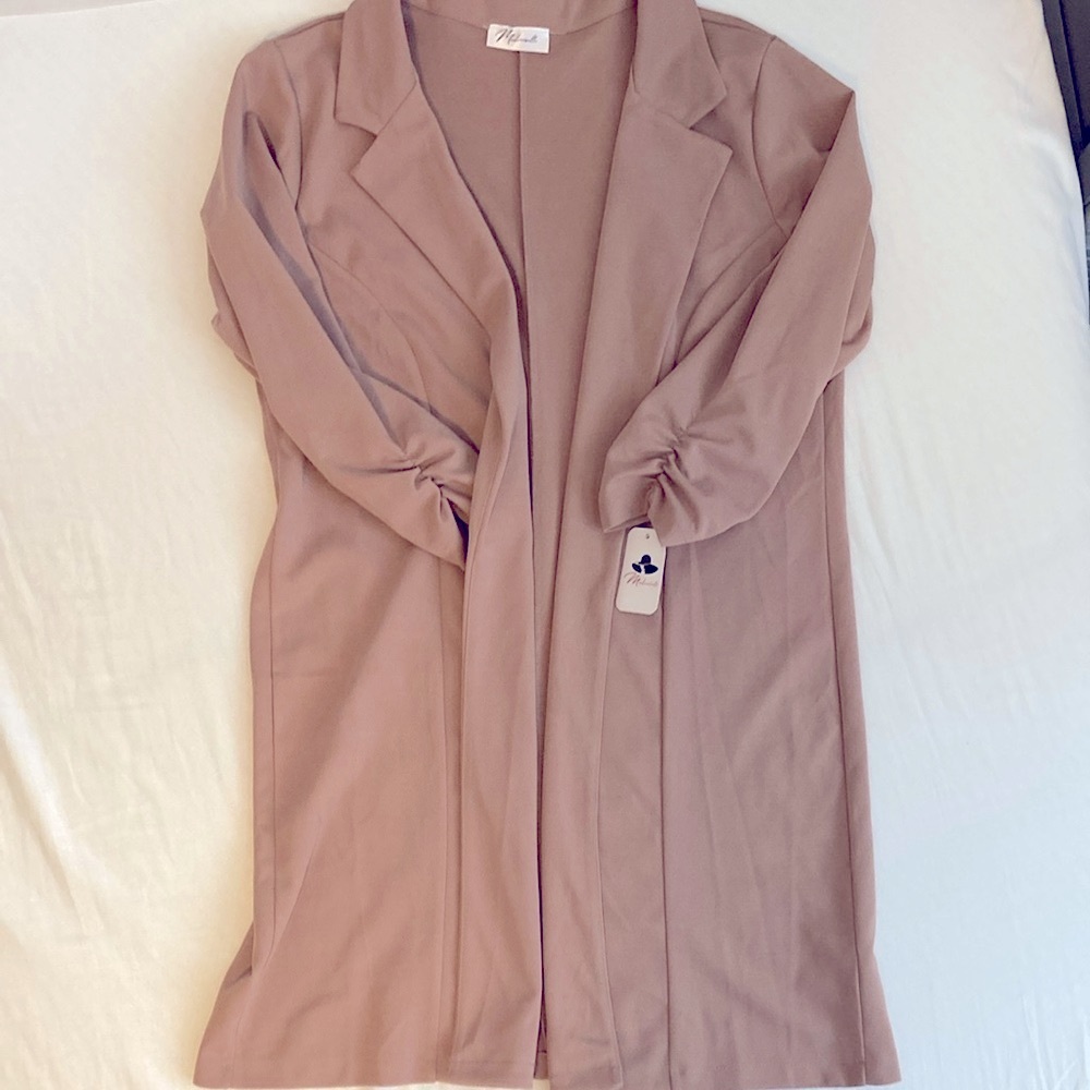 Longline Coat champagne pink